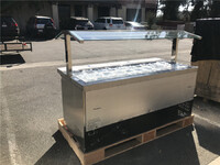 NSF salad buffet table open glass cold table SCLM372