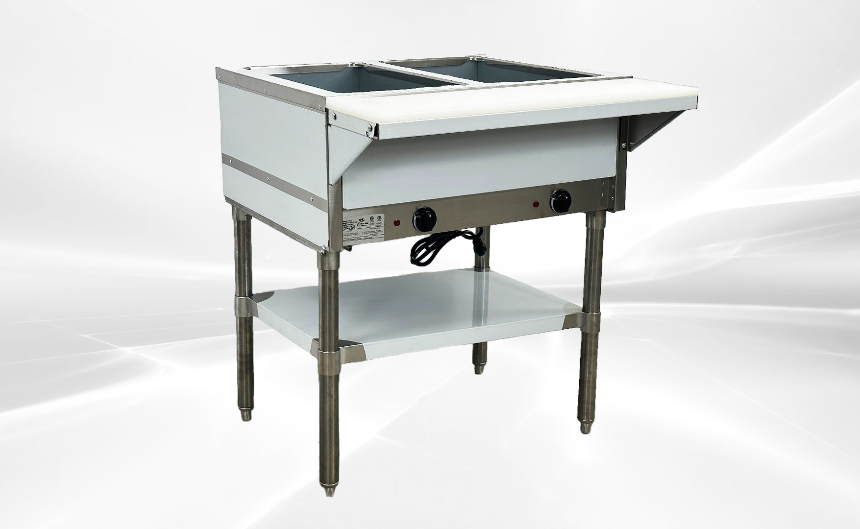 NSF 2 plate warmer and dry steam table 110v NH-2-120