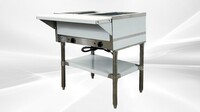 NSF 2 plate warmer and dry steam table 110v NH-2-120