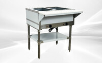 NSF 2 plate warmer and dry steam table 110v NH-2-120