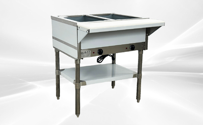 NSF 2 plate warmer and dry steam table 110v NH-2-120