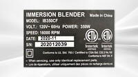 NSF Commercial Immersion Blender 350w+200mm