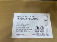 NSF Commercial Immersion Blender 350w+300mm