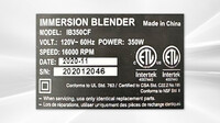 NSF Commercial Immersion Blender 350w+300mm