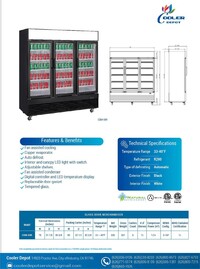 NSF 78 in Refrigerator Display Flower Fridge 78G-3D-SW-FL