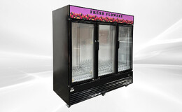 NSF 78  inches three glass door refrigerator FLOWERS ESM-70R