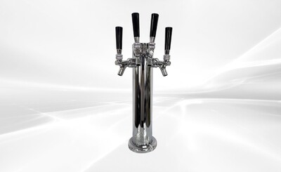 4 Tap Faucet Draft Beer Kegerator Tower UUD4
