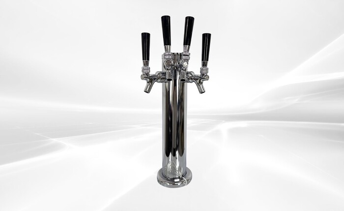 4 Tap Faucet Draft Beer Kegerator Tower UUD4
