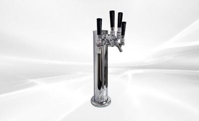 4 Tap Faucet Draft Beer Kegerator Tower UUD4