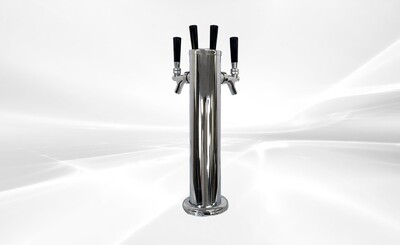 4 Tap Faucet Draft Beer Kegerator Tower UUD4
