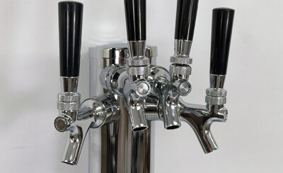 4 Tap Faucet Draft Beer Kegerator Tower UUD4