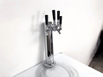 4 Tap Faucet Draft Beer Kegerator Tower UUD4