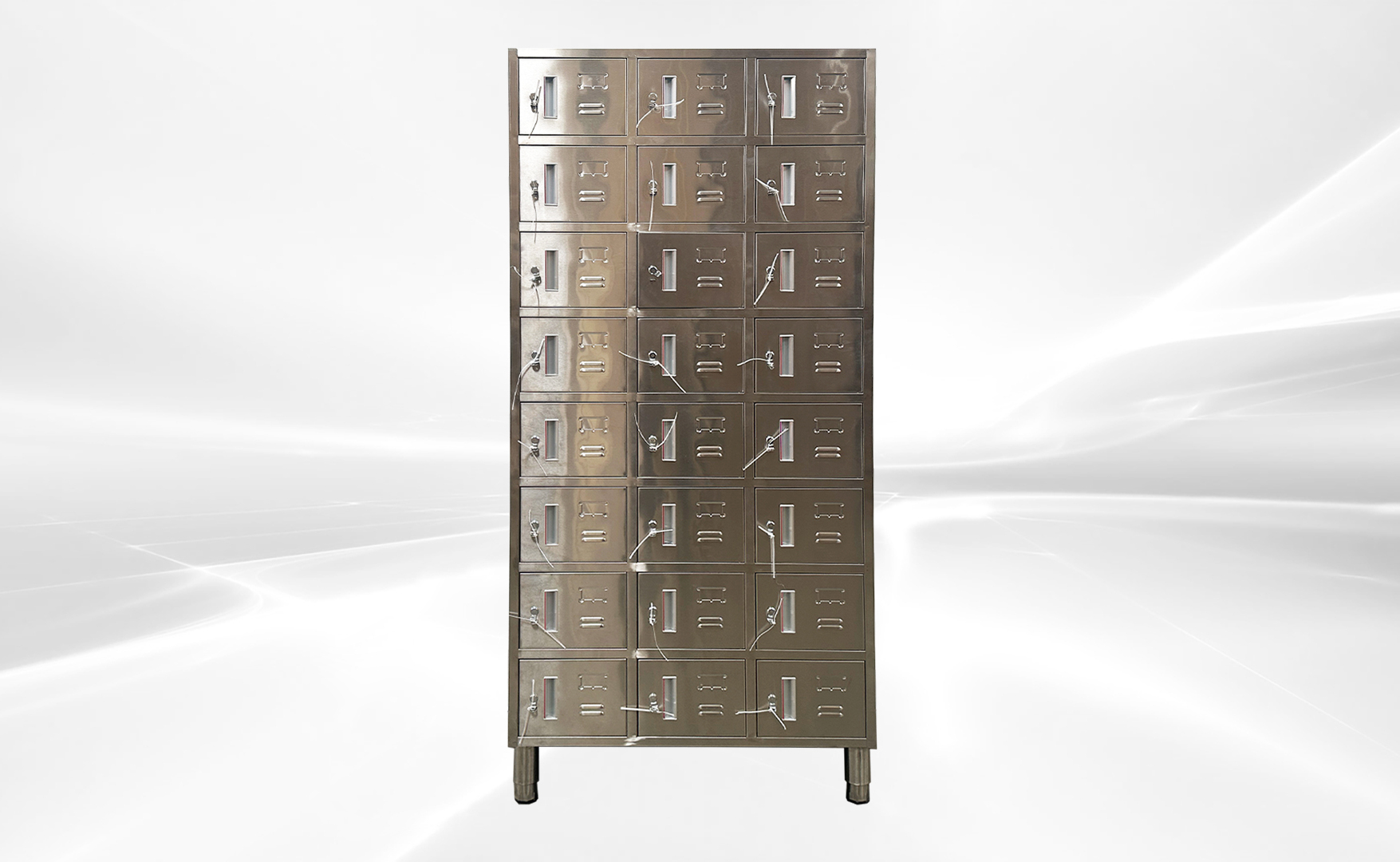 NSF 24 Door Stainless Steel Locker assembled HT-L-24