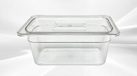 1-3 Size Clear Polycarbonate Food Pan - 6 Deep with lid 10 set