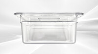 1-3 Size Clear Polycarbonate Food Pan - 6 Deep with lid 10 set