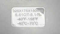 1-3 Size Clear Polycarbonate Food Pan - 6 Deep with lid 10 set