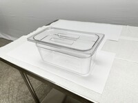 1-3 Size Clear Polycarbonate Food Pan - 6 Deep with lid 10 set