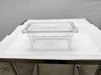 1-3 Size Clear Polycarbonate Food Pan - 6 Deep with lid 10 set