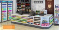 combination cashier counter one flat F