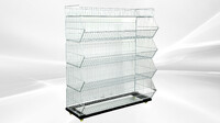 5 layer Grid Shelf Shelves Retail Display 48*19*55