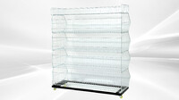 5 layer Grid Shelf Shelves Retail Display 48*19*55