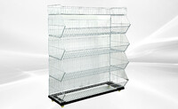 5 layer Grid Shelf Shelves Retail Display 48*19*55