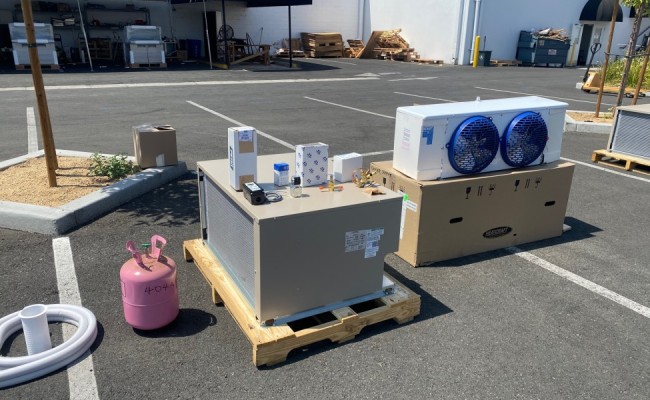 NSF walk in cooler condensing Refrigeration System 2HP made USA
