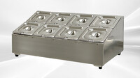 8 container 1-6 seasoning box condiment station CS16-8