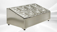 8 container 1-6 seasoning box condiment station CS16-8