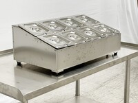 8 container 1-6 seasoning box condiment station CS16-8