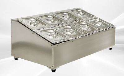 8 container 1-6 seasoning box condiment station CS16-8