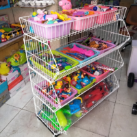 5 layer Grid Shelf Shelves Retail Display 20*19*55