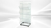 5 layer Grid Shelf Shelves Retail Display 20*19*55