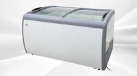 NSF 60 inchs Curved Lid Chest Glass Freezer XS-460YXL