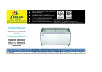 NSF 60 inchs Curved Lid Chest Glass Freezer XS-460YXL