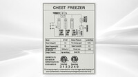 NSF 44 inch Chest freezer 10 cu ft XF-302