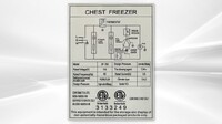 NSF 77 inchs Horizontal Double Doors Freezer 24 CU FT XF-750