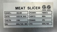 NSF 14 ins fully auto Meat Slicer HB-350 High