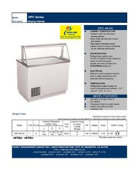 NSF 47 ins Gelato Ice Cream Cabinet Freezer DPC 46HC