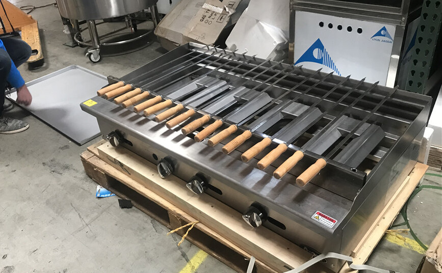 NSF 72 ins gas shish kabab broiler SSK72