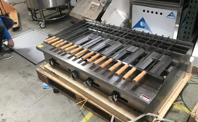 NSF 72 ins gas shish kabab broiler SSK72