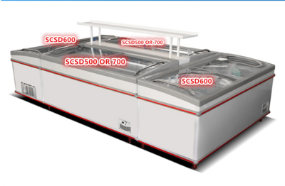 NSF 58 ins Supermarket Grocery Freezer SDSC500