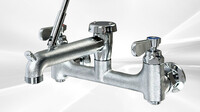 Wall-Mounted Mop Sink Faucet 8 ins Centers BXF-S001