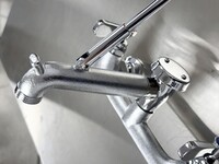 Wall-Mounted Mop Sink Faucet 8 ins Centers BXF-S001