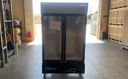 Clearance NSF 48 inches two  glass door refrigerator 04166
