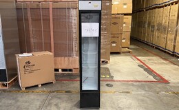 Clearance NSF Commercial Narrow glass door refrigerator 04193