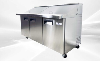 NSF Sandwich Prep Table Mega Top two door 72 ins SCLM3-72