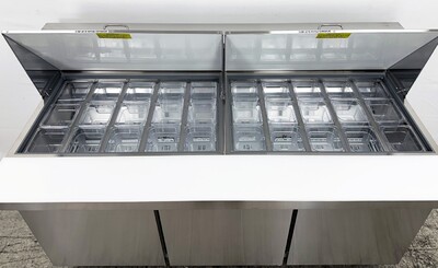 NSF Sandwich Prep Table Mega Top two door 72 ins SCLM3-72