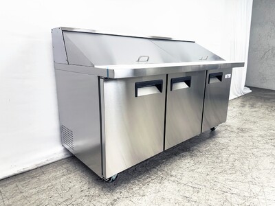 NSF Sandwich Prep Table Mega Top two door 72 ins SCLM3-72
