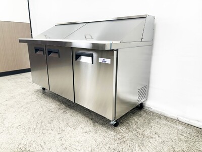 NSF Sandwich Prep Table Mega Top two door 72 ins SCLM3-72